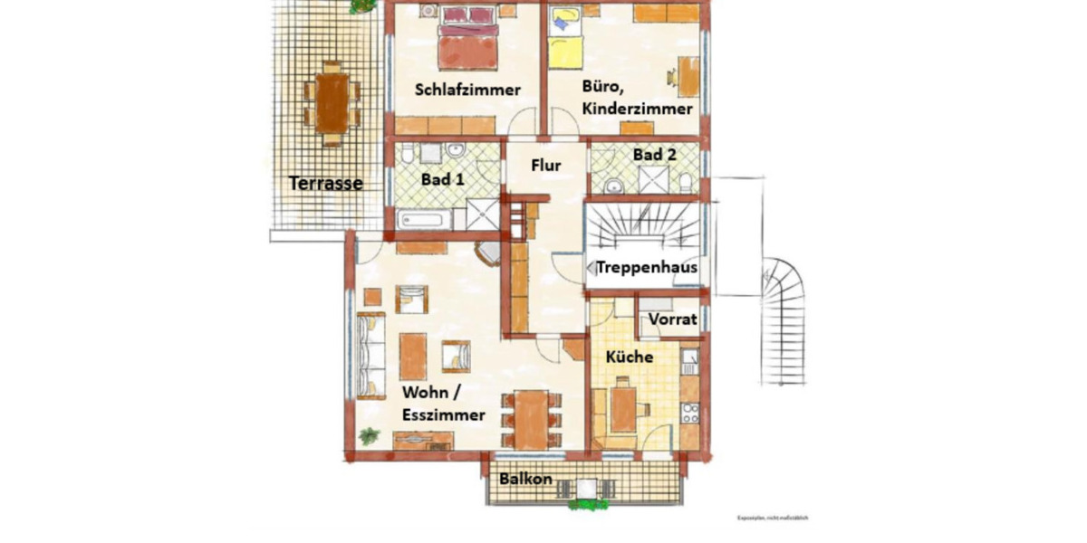 Erdgeschoßwohnung Bad Berleburg - 3 Zimmer, 124 m&sup2;, 900&euro; | Angebot:24326142