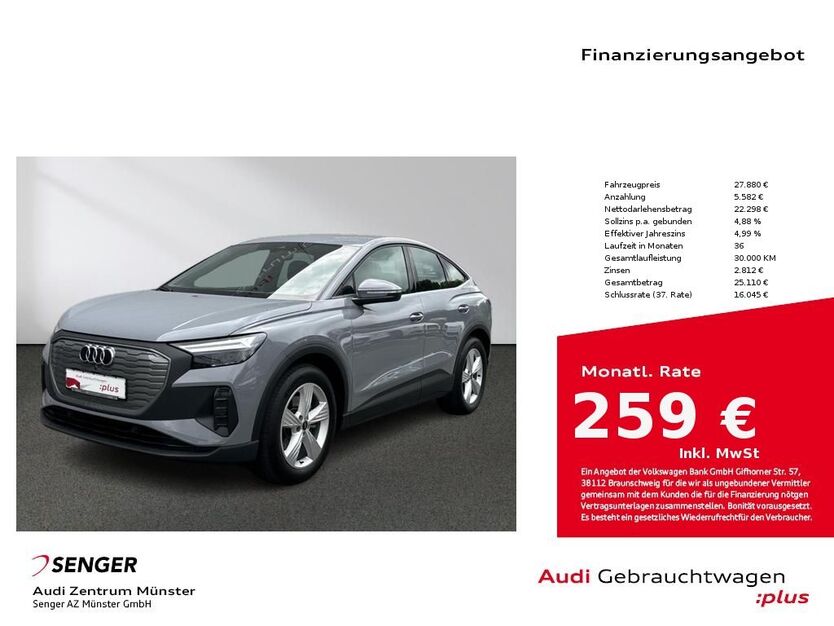 Audi Q4 e-tron 33.325 km 27.880 € Münster 48153