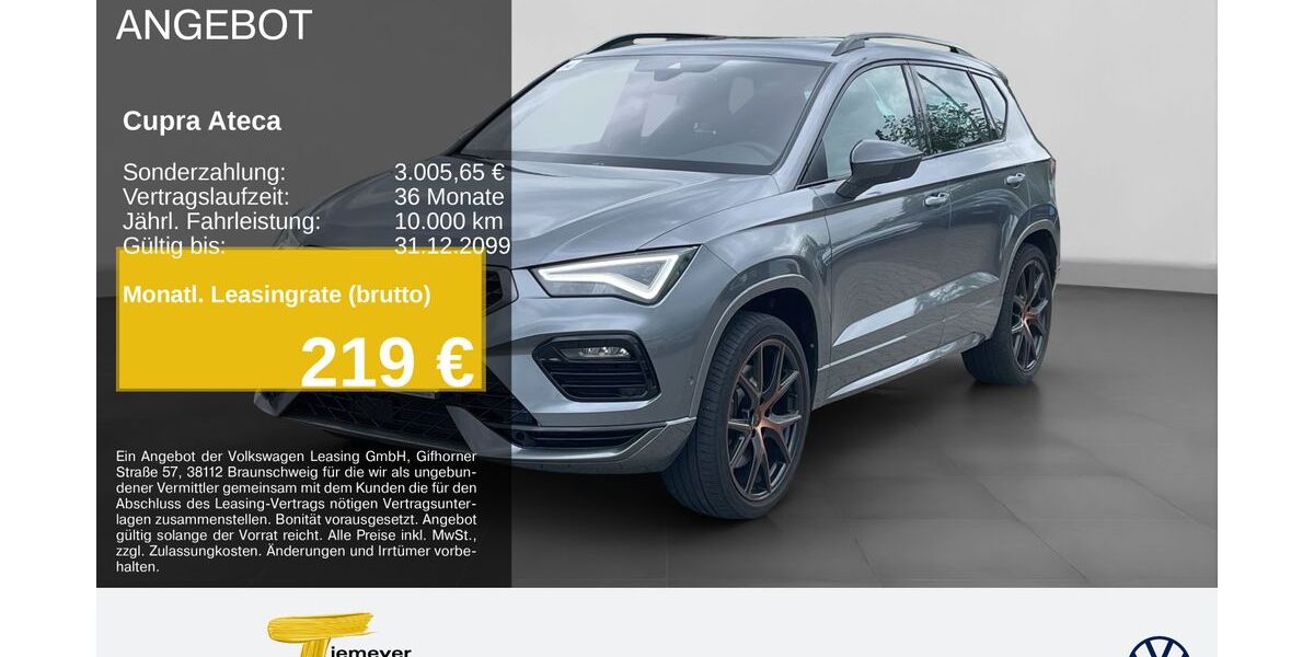 Cupra Ateca 20.971 km 32.850 &euro; Remscheid 42897