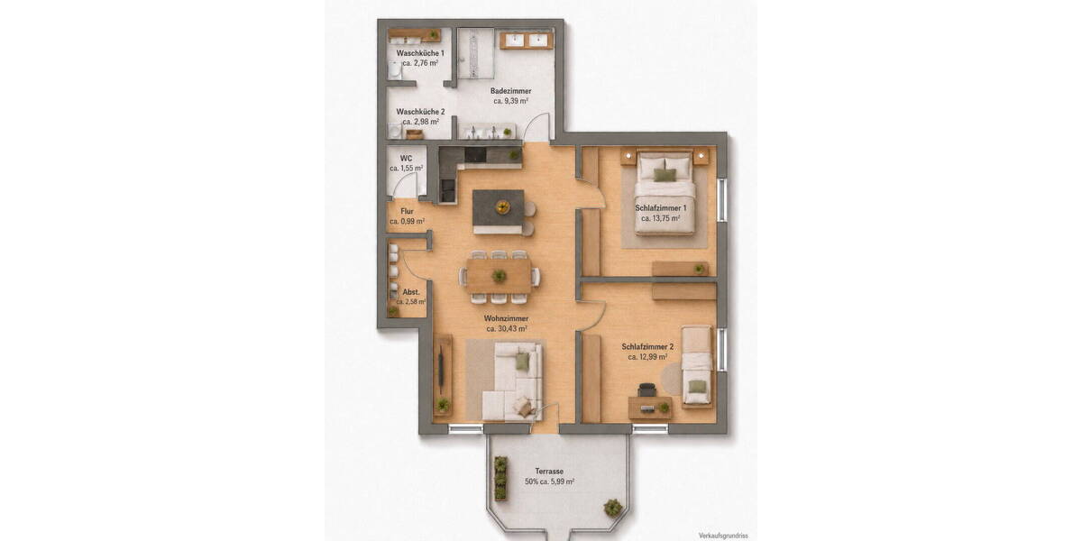 Etagenwohnung Waltrop - 3 Zimmer, 83 m&sup2;, 219.500&euro; | Angebot:26695135