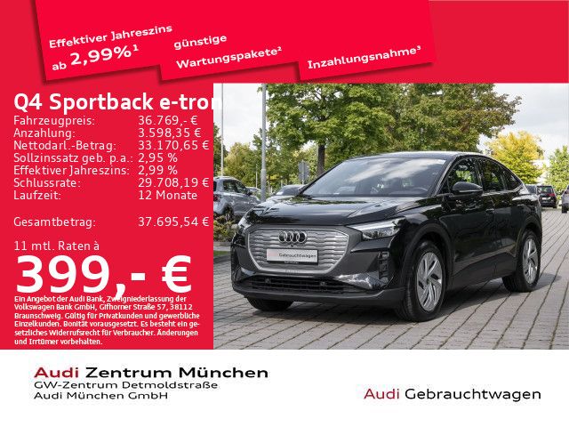 Audi Q4 e-tron 34.444 km 36.769 € München 80935