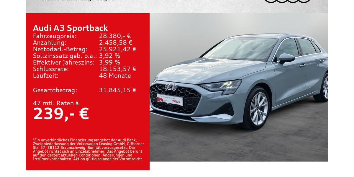 Audi A3 25.500 km 28.380 &euro; Kitzingen 97318