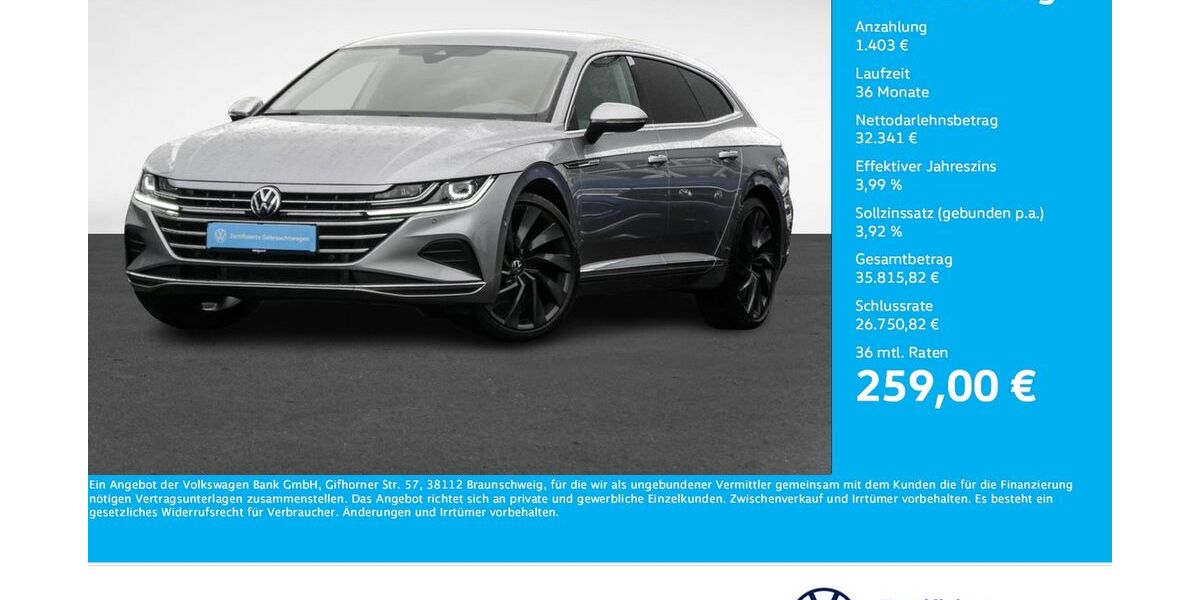 VW Arteon 26.530 km 33.744 € Dortmund 44141