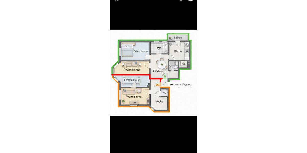 Etagenwohnung Ludwigshafen am Rhein - 5 Zimmer, 122 m&sup2;, 300.000&euro; | Angebot:27413679