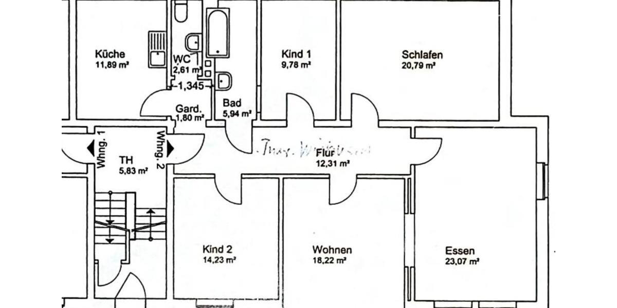 Schöne 128 m² Altbauwohnung, 5 ZKB & großem Garten, Stellplatz 5 zimmer