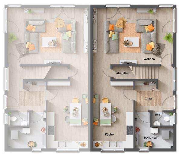 Mehrfamilienhaus, Wohnhaus Zarrentin am Schaalsee Stintenburg - 4 Zimmer, 137 m&sup2;, 260.890&euro; | Angebot:25731775