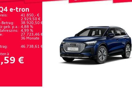 Audi Q4 e-tron 8.484 km 39.850 &euro; Frankfurt am Main 60326