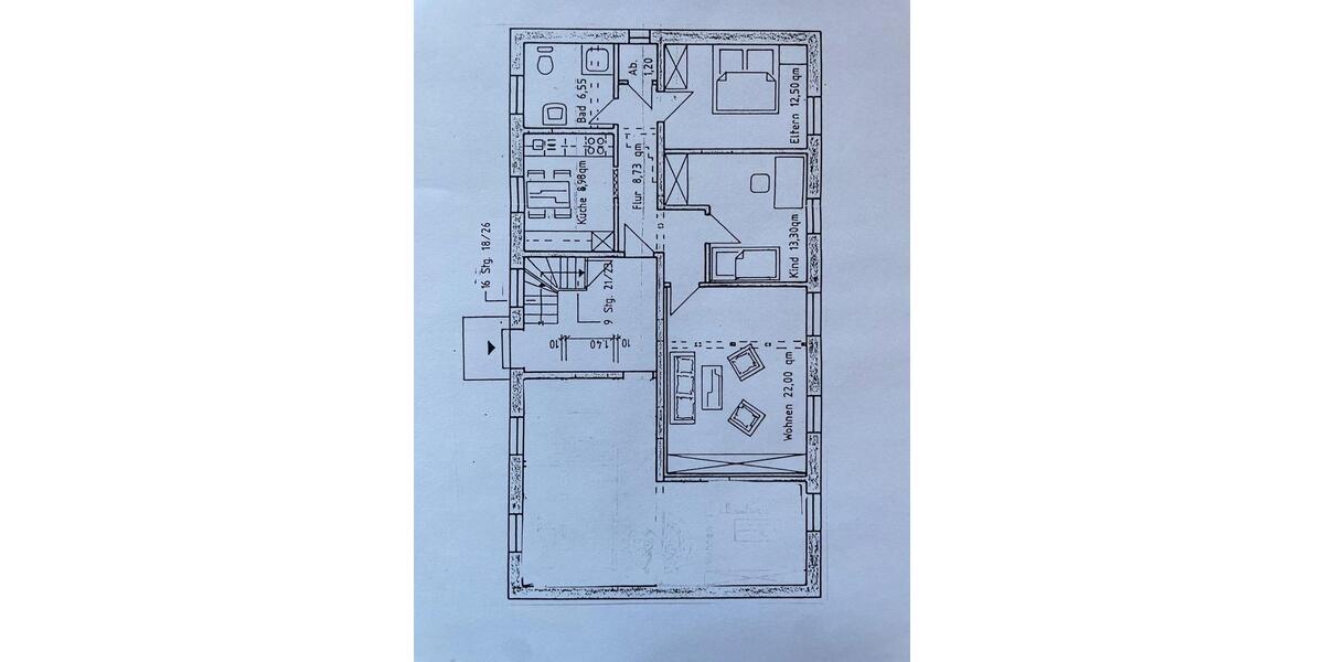 Erdgeschoßwohnung Bismark (Altmark) Badingen - 3 Zimmer, 70 m&sup2;, 490&euro; | Angebot:25516828