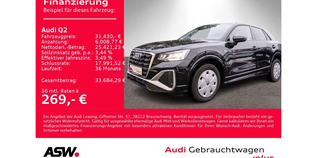 Audi Q2 18.500 km 30.460 &euro; Heilbronn 74074