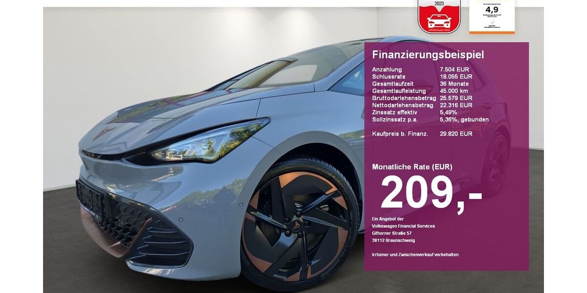 Cupra Born 39.980 km 29.820 &euro; Albbruck 79774