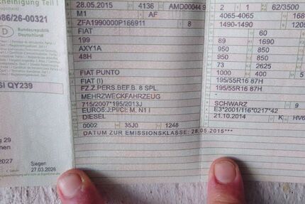 Fiat Punto 123.248 km 3.300 &euro; Netphen 57250