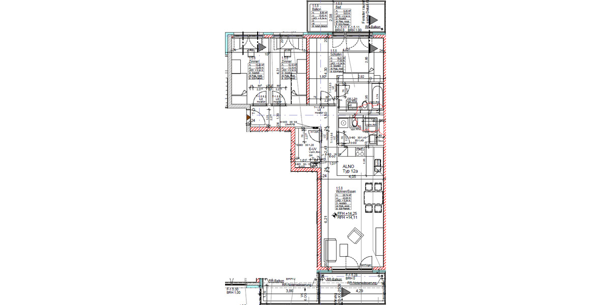Etagenwohnung Böblingen Dagersheim - 4 Zimmer, 100 m&sup2;, 1.480&euro; | Angebot:26623102