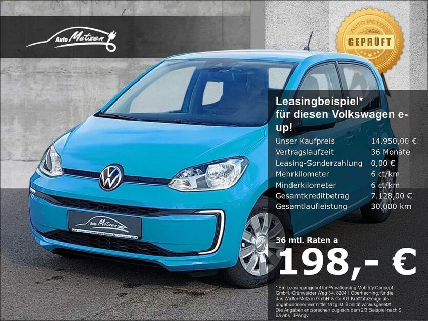 VW e-up! 27.900 km 14.950 € Monzelfeld 54472