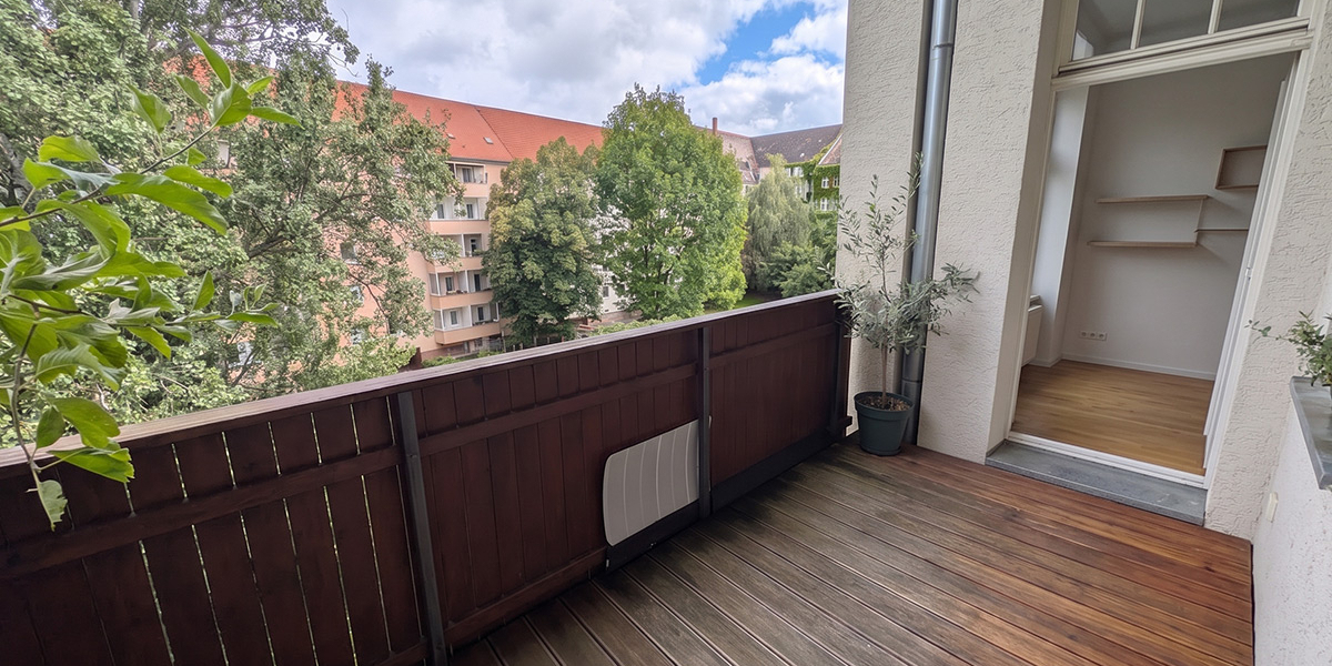 ZENTRUM SÜD-OST + 4 RAUM WOHNUNG + 2 BALKONE + AUFZUG + VERMIETET - Etagenwohnung Leipzig Zentrum-Südost | Angebot:27298600