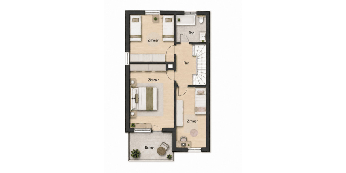 Reihenendhaus Balingen - 6 Zimmer, 125 m&sup2;, 315.000&euro; | Angebot:26851254