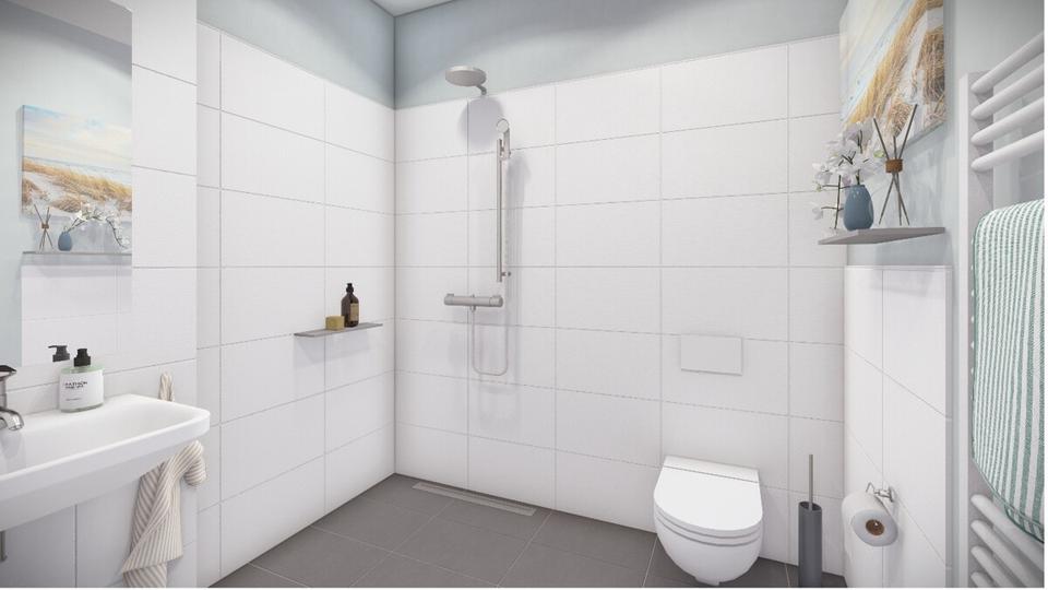 Etagenwohnung Sande - 1 Zimmer, 32 m&sup2;, 598&euro; | Angebot:24554859