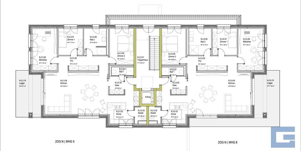 Etagenwohnung Kiel / Düsternbrook Düsternbrook - 4 Zimmer, 169 m&sup2;, 1.650.000&euro; | Angebot:23388135