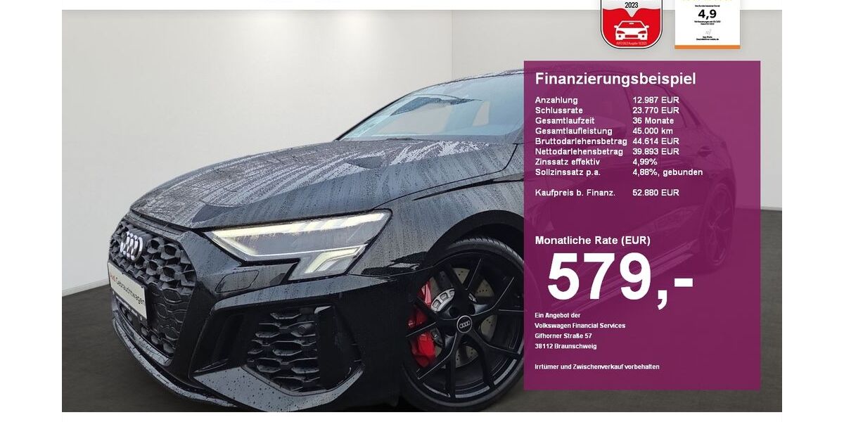 Audi RS3 39.700 km 51.880 &euro; Albbruck 79774