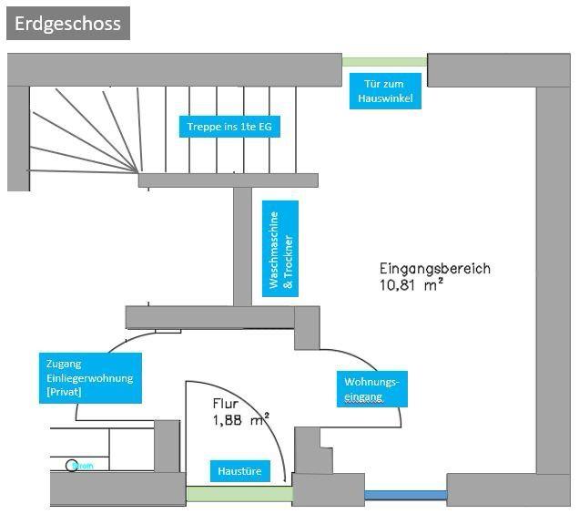 Etagenwohnung Nördlingen - 3 Zimmer, 85 m&sup2;, 1.040&euro; | Angebot:26320603