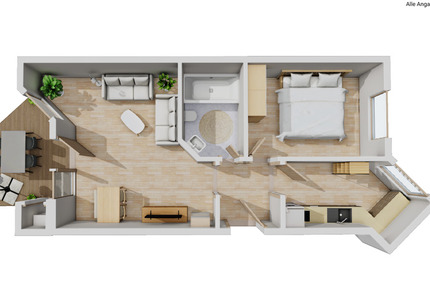 Wohnung Bad Saulgau - 2 Zimmer, 55 m&sup2;, 580&euro; | Angebot:25391934