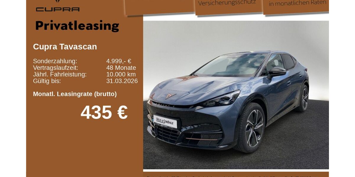 Cupra Tavascan 4.998 km 49.450 &euro; Neu-Ulm 89231