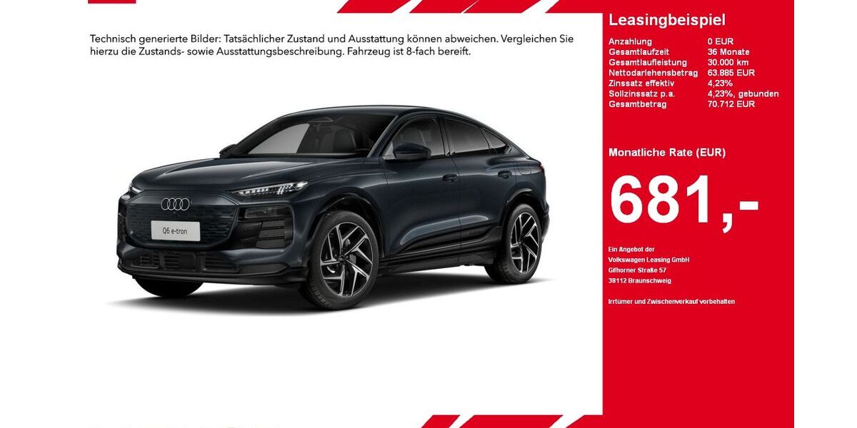 Audi Q6 e-tron 18.041 km 63.885 &euro; Gütersloh 33334