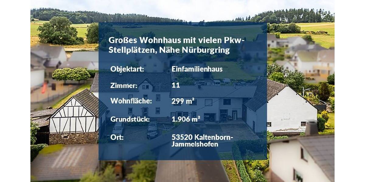 Einfamilienhaus Kaltenborn Jammelshofen - 1 Zimmer, 299 m&sup2;, 289.000&euro; | Angebot:25694290