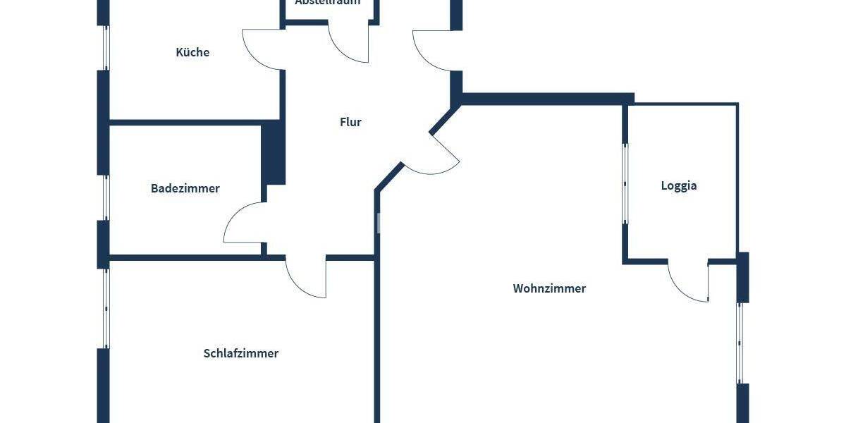 Etagenwohnung Magdeburg Stadtfeld West - 2 Zimmer, 69 m&sup2;, 149.000&euro; | Angebot:26841809