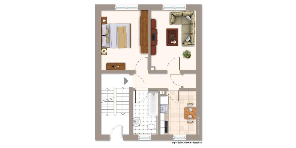 Etagenwohnung Dippoldiswalde - 2 Zimmer, 52 m&sup2;, 325&euro; | Angebot:23794026