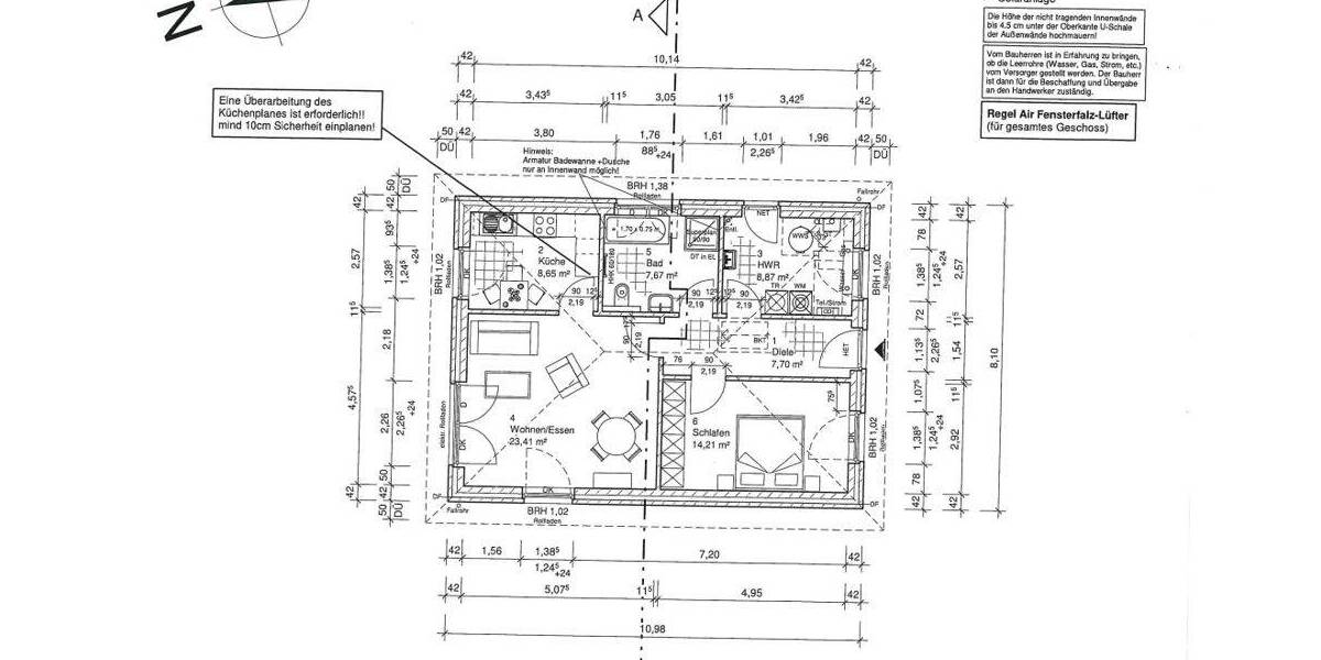 Einfamilienhaus Epenwöhrden - 2 Zimmer, 72 m&sup2;, 850&euro; | Angebot:25687146
