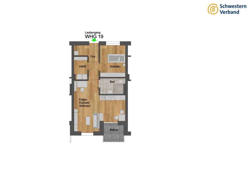 Wohnung zum Mieten in Külsheim 700 € 59.58 m²