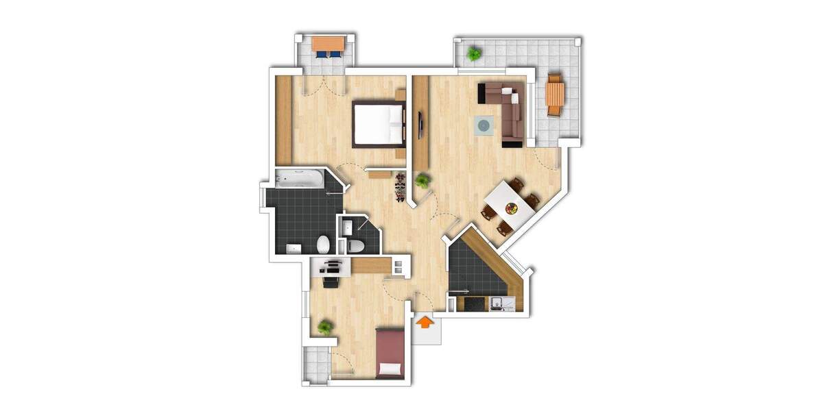 Etagenwohnung Mainz Oberstadt - 3 Zimmer, 84 m&sup2;, 319.000&euro; | Angebot:25475574