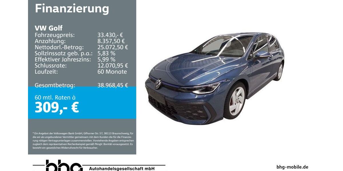 VW Golf 12.888 km 33.430 &euro; Reutlingen 72770