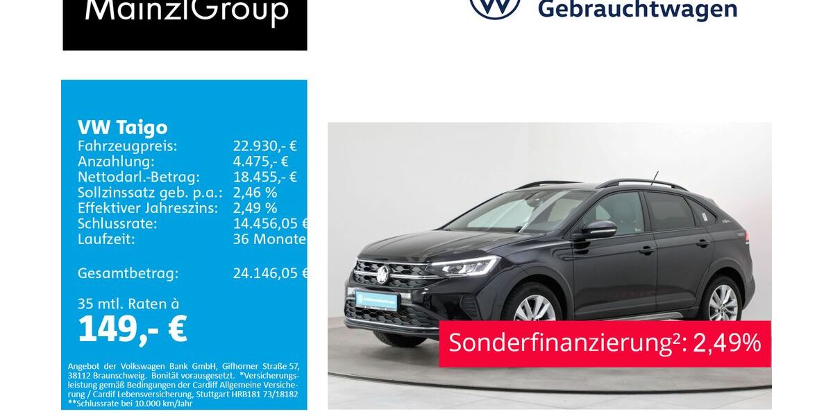VW Taigo 24.800 km 22.930 &euro; Feldkirchen/Westerham 83620