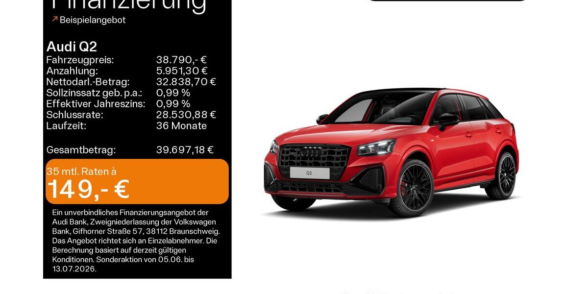 Audi Q2 8.348 km 38.790 &euro; Haßfurt 97437