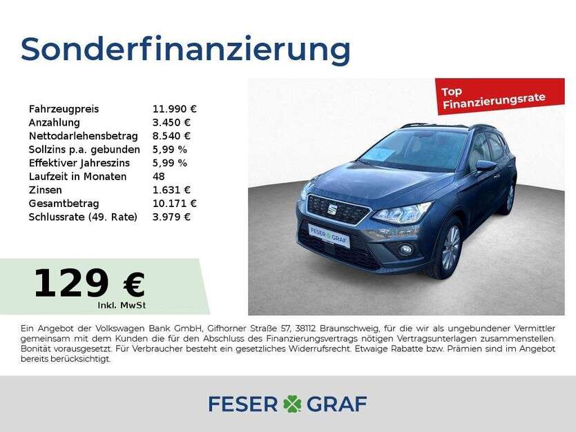 Seat Arona 52.100 km 11.990 € Roth 91154