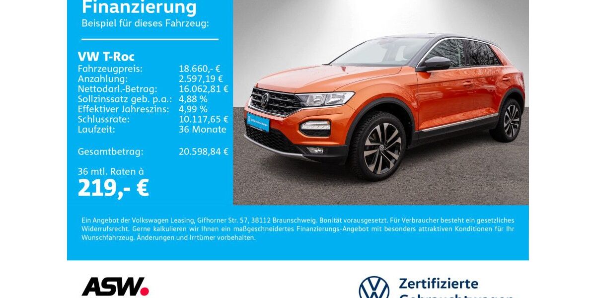 VW T-Roc 107.500 km 17.790 &euro; Neckarsulm 74172