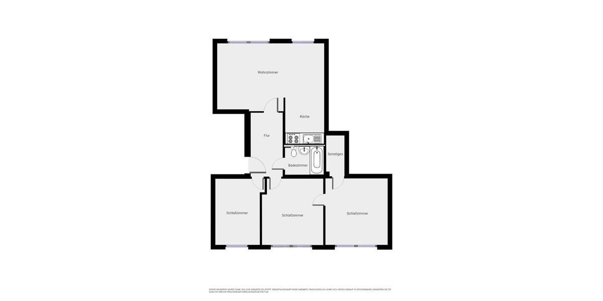 Etagenwohnung Halle (Saale) Halle-Neustadt - 4 Zimmer, 77 m&sup2;, 490&euro; | Angebot:26177809
