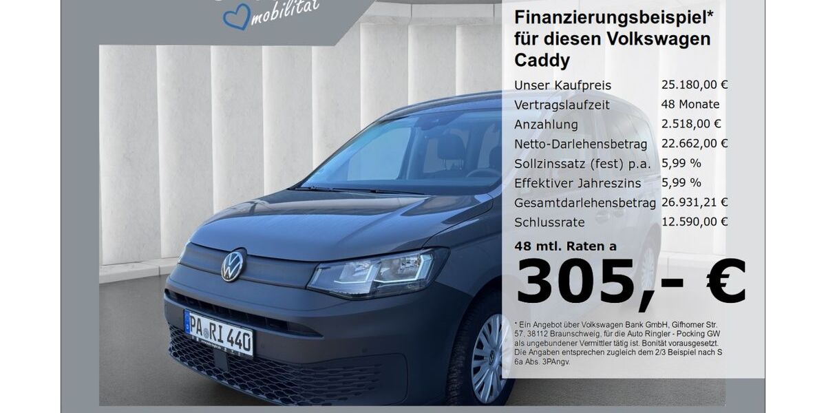 VW Caddy 38.900 km 25.180 &euro; Pocking 94060