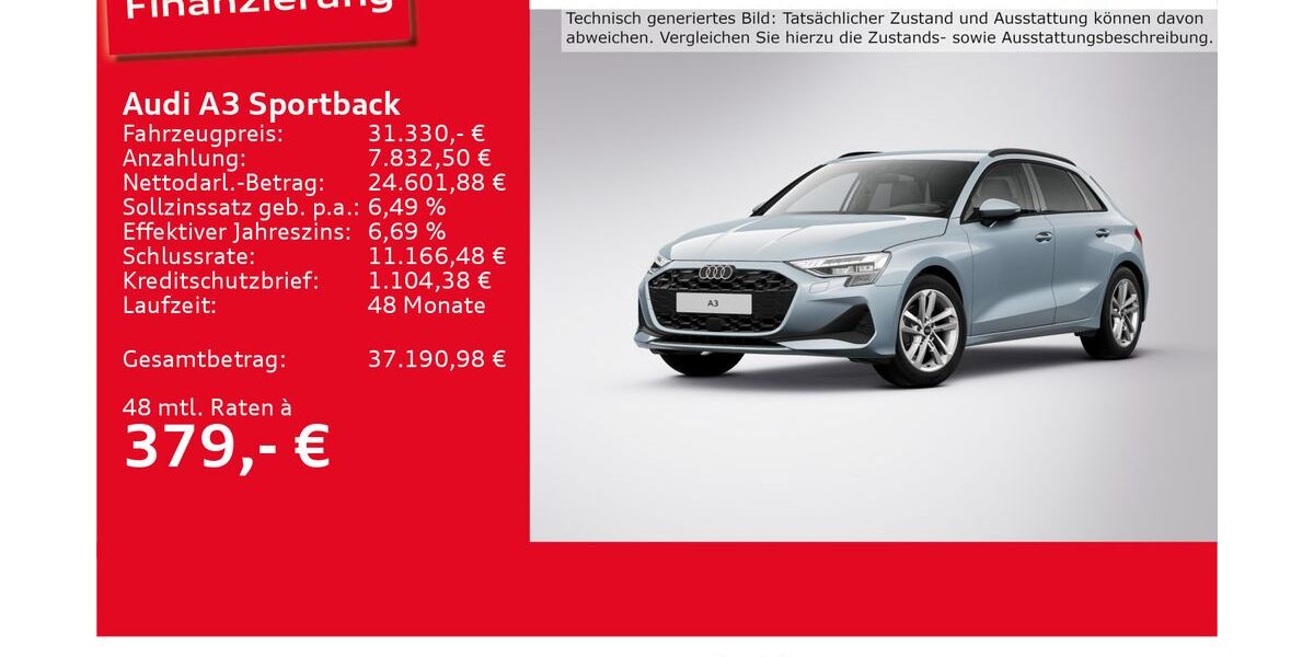 Audi A3 5.195 km 31.330 &euro; Ulm 89073