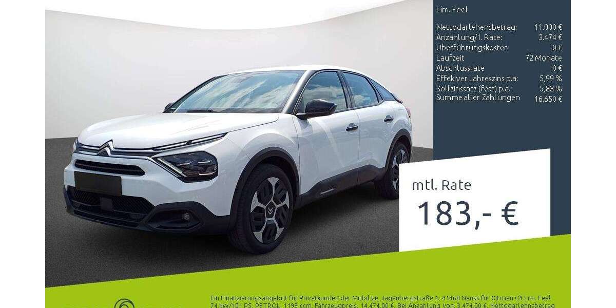 Citroen C4 19.198 km 14.474 &euro; Stuhr 28816