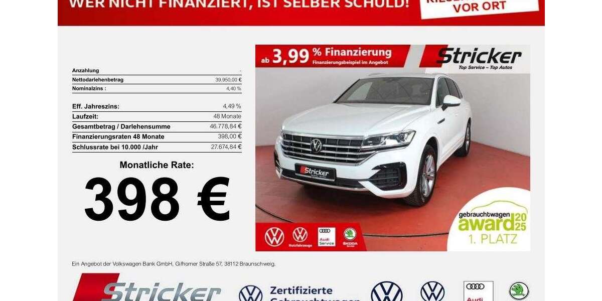 VW Touareg 57.940 km 39.949 &euro; Detmold 32760