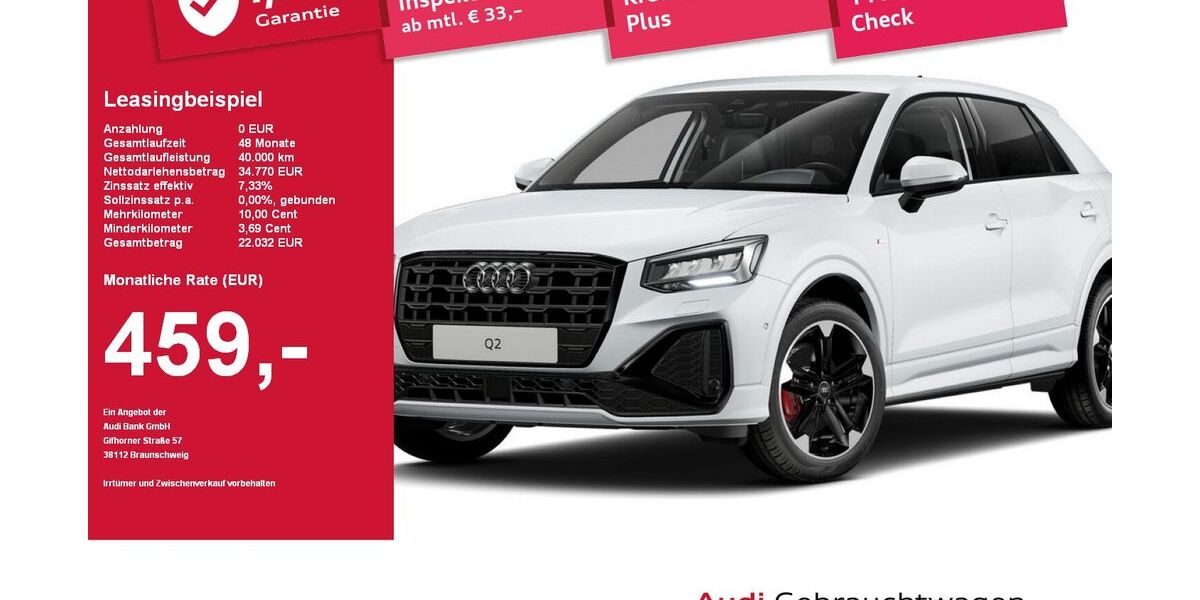 Audi Q2 2.264 km 34.770 &euro; Plattling 94447