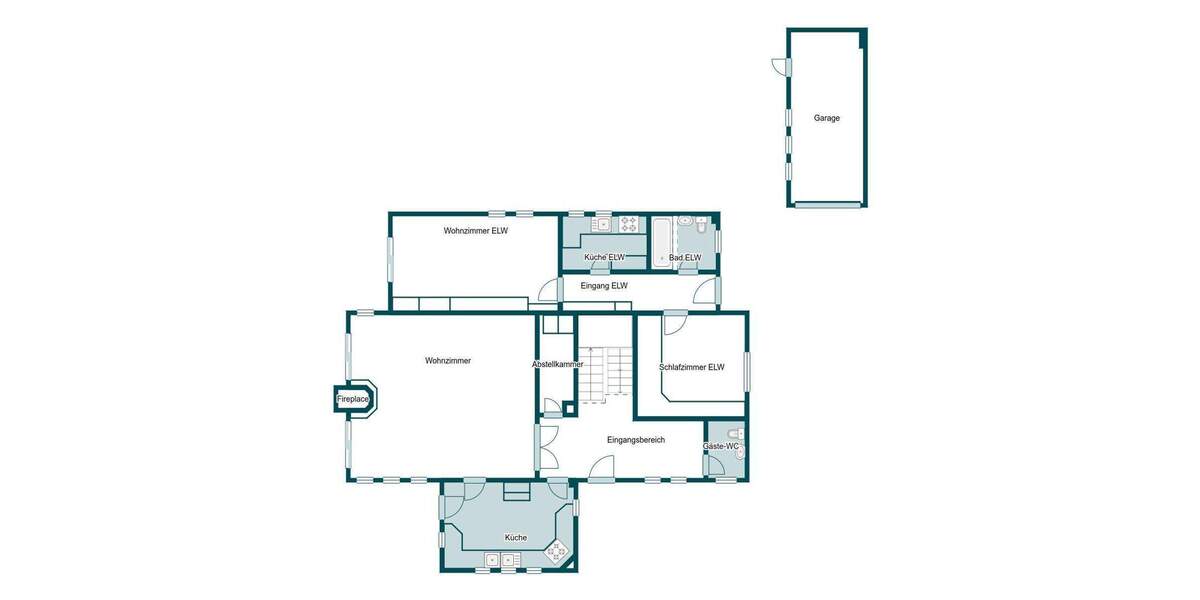 Gehoben und gepflegt: 7-Zi.-EFH mit ELW und Garten, Garage und 2 Freistellplätzen in Neubrandenburg 7 zimmer