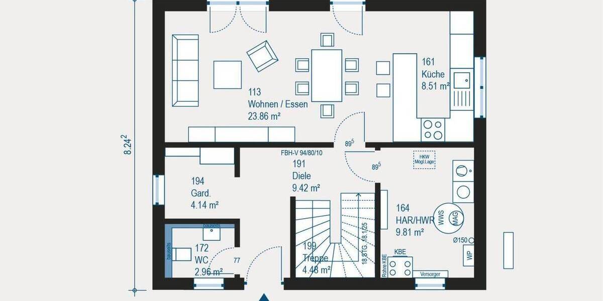 Mehrfamilienhaus, Wohnhaus Gera Roschütz - 4 Zimmer, 124 m&sup2;, 232.879&euro; | Angebot:26435418