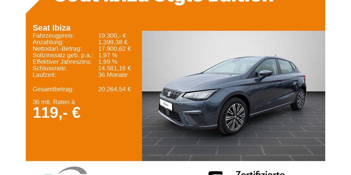 Seat Ibiza 16.600 km 17.800 &euro; Neustadt a.d. Weinstraße 67433