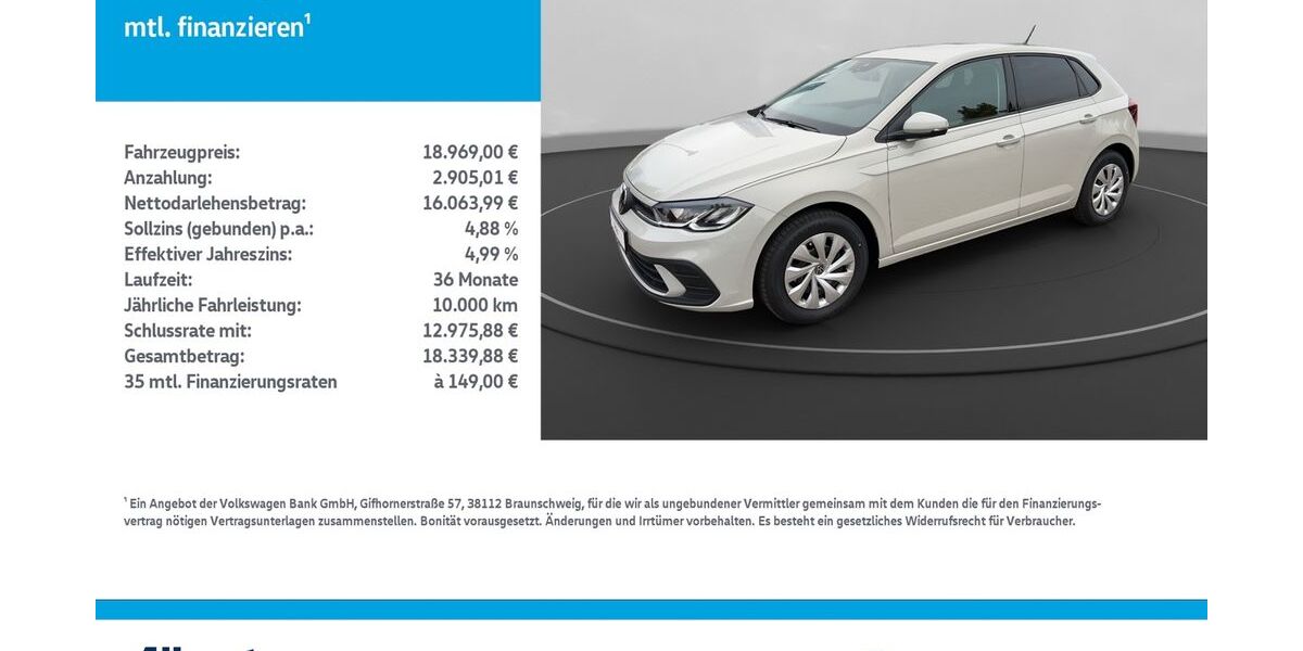 VW Polo 8.552 km 17.999 &euro; Leinefelde-Worbis/DE 37327
