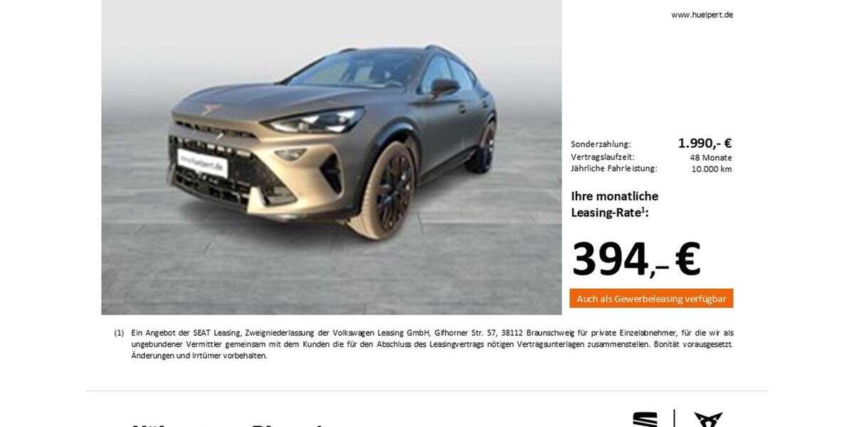 Cupra Formentor 10.866 km 39.834 &euro; Dortmund 44269