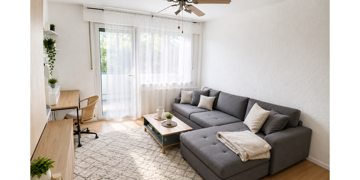 Etagenwohnung Biebesheim am Rhein - 2 Zimmer, 56 m&sup2;, 207.000&euro; | Angebot:26961384