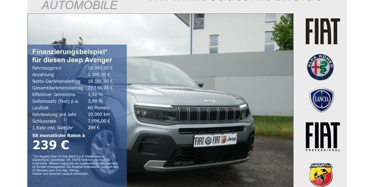 Jeep Avenger 12.412 km 19.490 &euro; Marpingen 66646